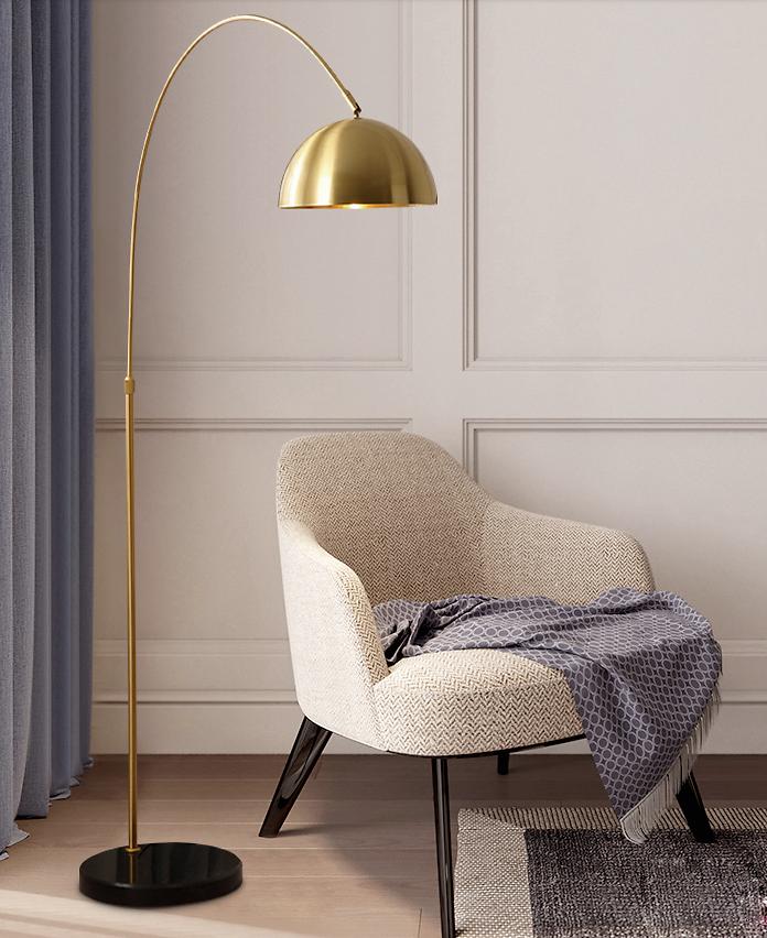 简约中式落地灯图片大全,极简轻奢无主灯效果图