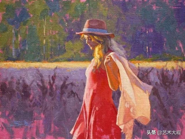 明媚阳光油画作品欣赏,美国画家埃里卡霍珀油画作品欣赏