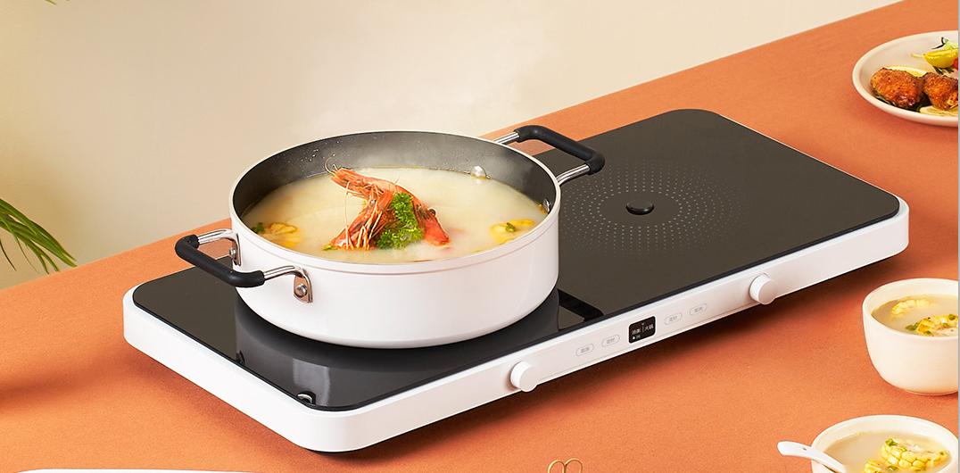 米家双口电磁炉众筹上线,米家小电磁炉