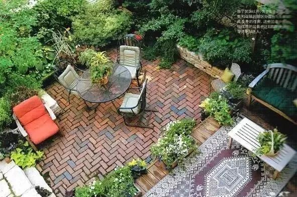 庭院花园石材地板铺设效果,私家庭院最流行的4大铺装方式