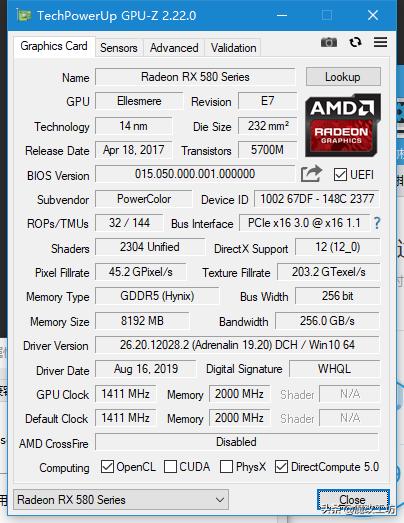 amdrx5808g显卡跑分多少,amdrx580显卡跑分17万多