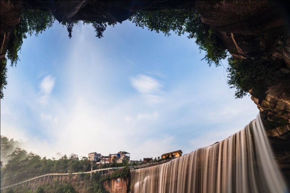 坪滩低坑瀑布,岳池坪滩低坑瀑布从岳池怎么去