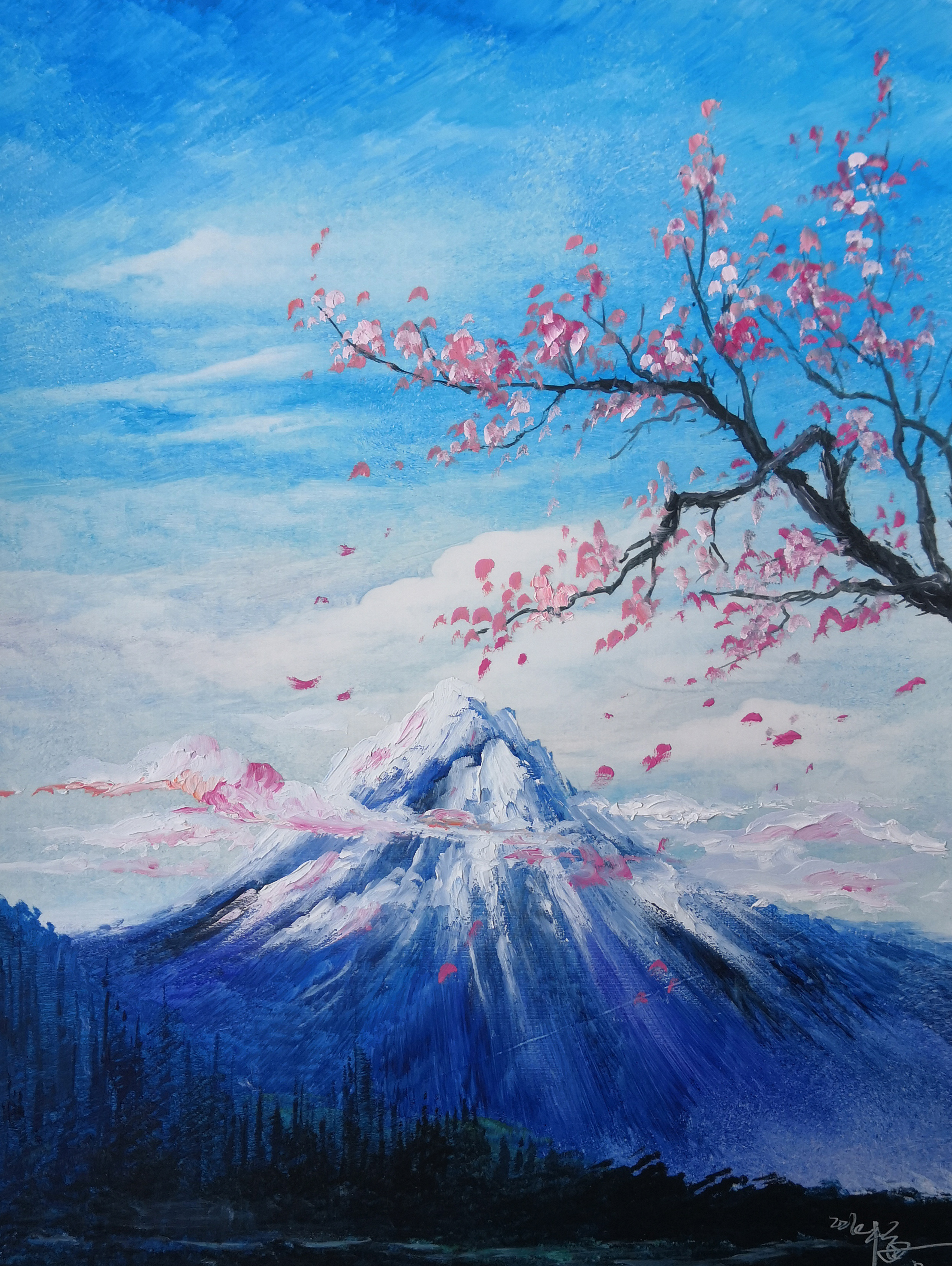 100张风景图片简笔画,100张风景写生图片