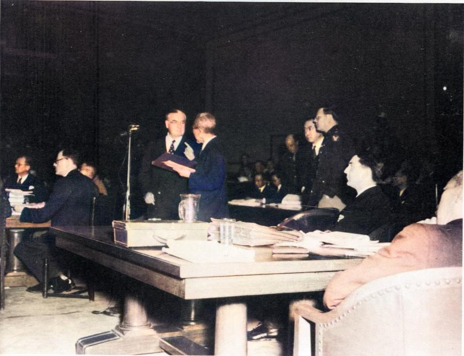 战犯老照片,处决日本七大战犯影像