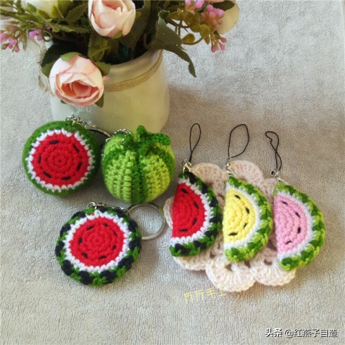手工编织小饰品星黛露,纯色编织小饰品