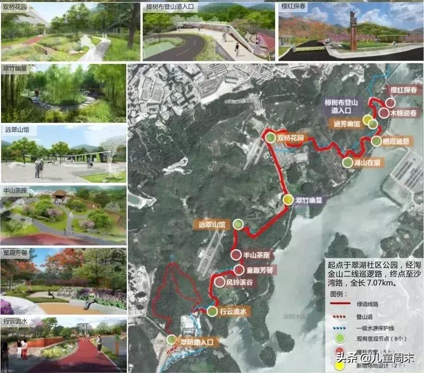 淘金山绿道晚上图片,淘金山绿道深圳罗湖网红