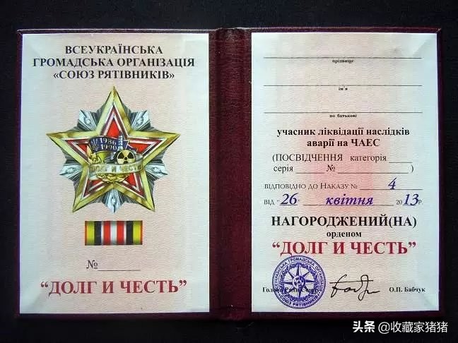 切尔诺贝利救援勋章,切尔诺贝利核事故奖章