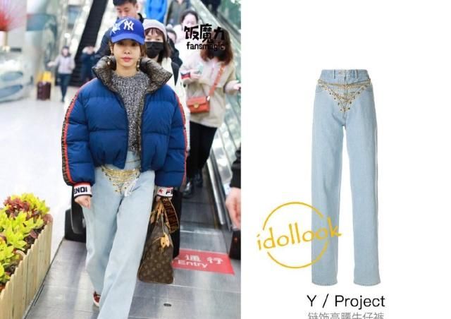 蔡依林穿两万元羽绒服现身机场，有点矮却很时尚，真不愧是天后