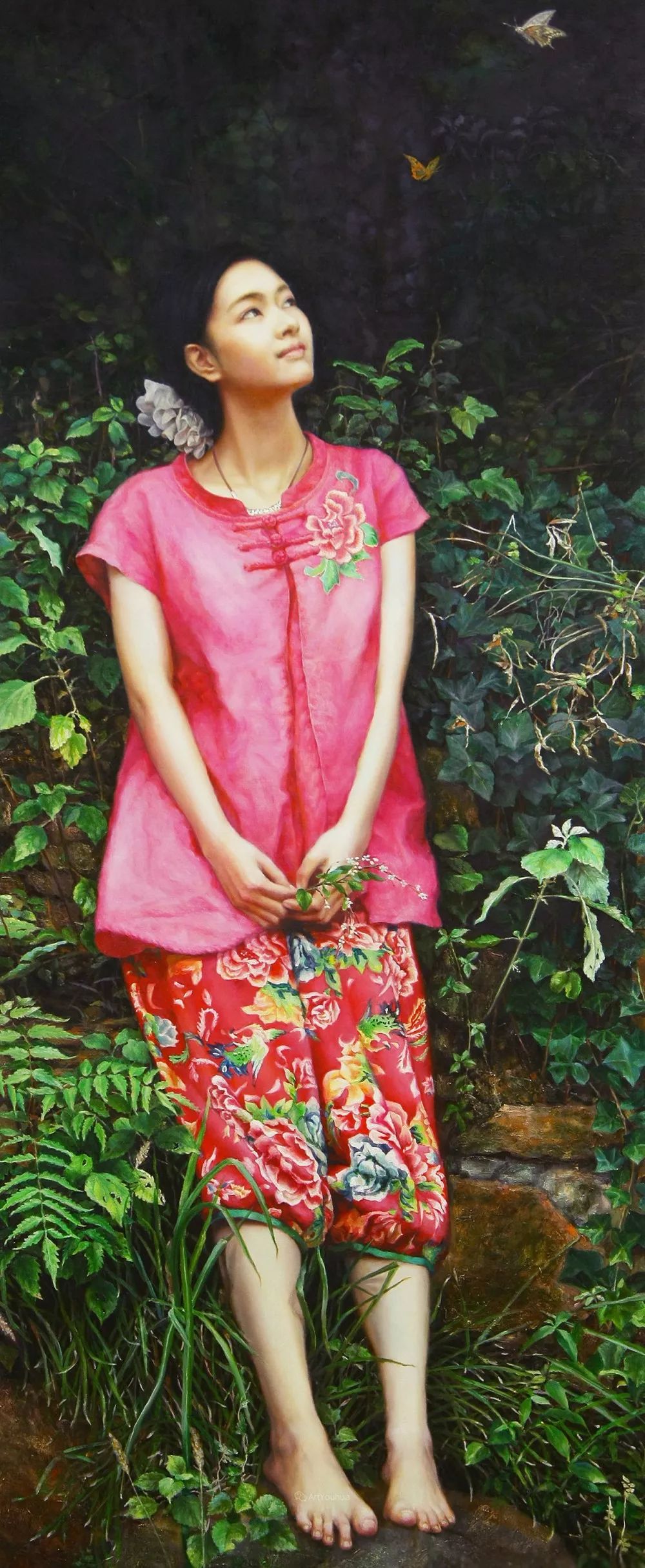 中国写意油画双年展高清作品集,国韵经典油画第五届