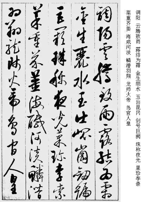 启功草书千字文完整版,启功《草书千字文》高清字帖