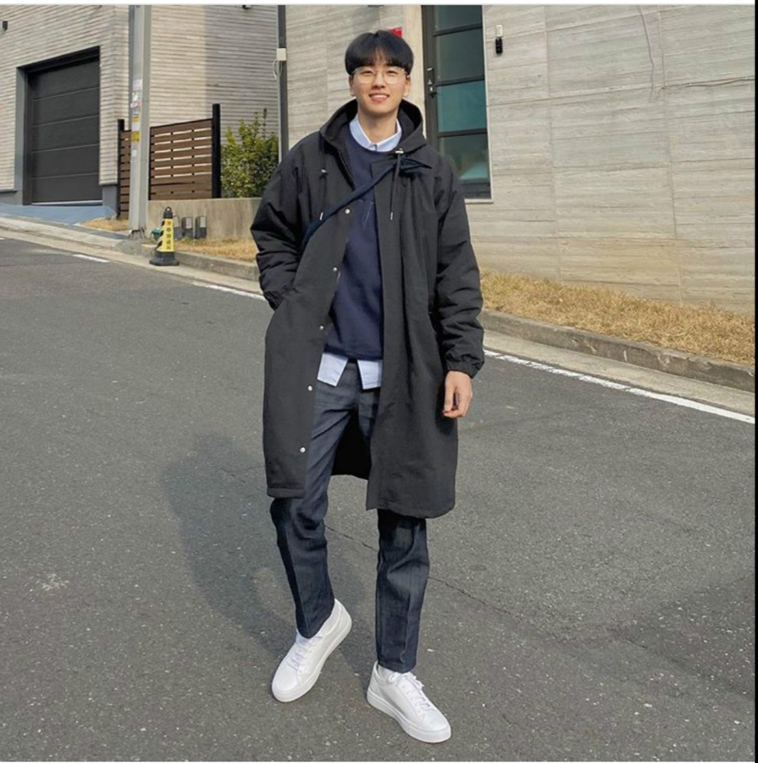 韩国小哥哥风衣穿搭,风衣穿法韩国