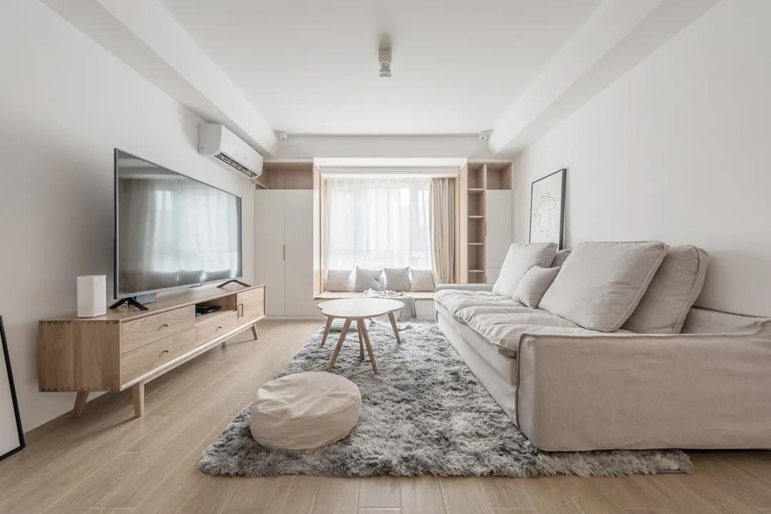 中式风格的精装房改轻奢,精装房微改极简原木风