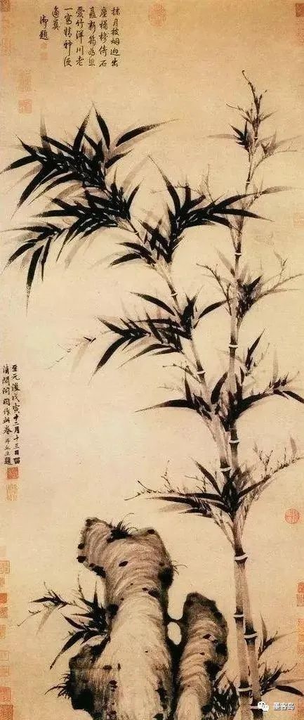 当代画墨竹大师的画,墨竹图绘画欣赏