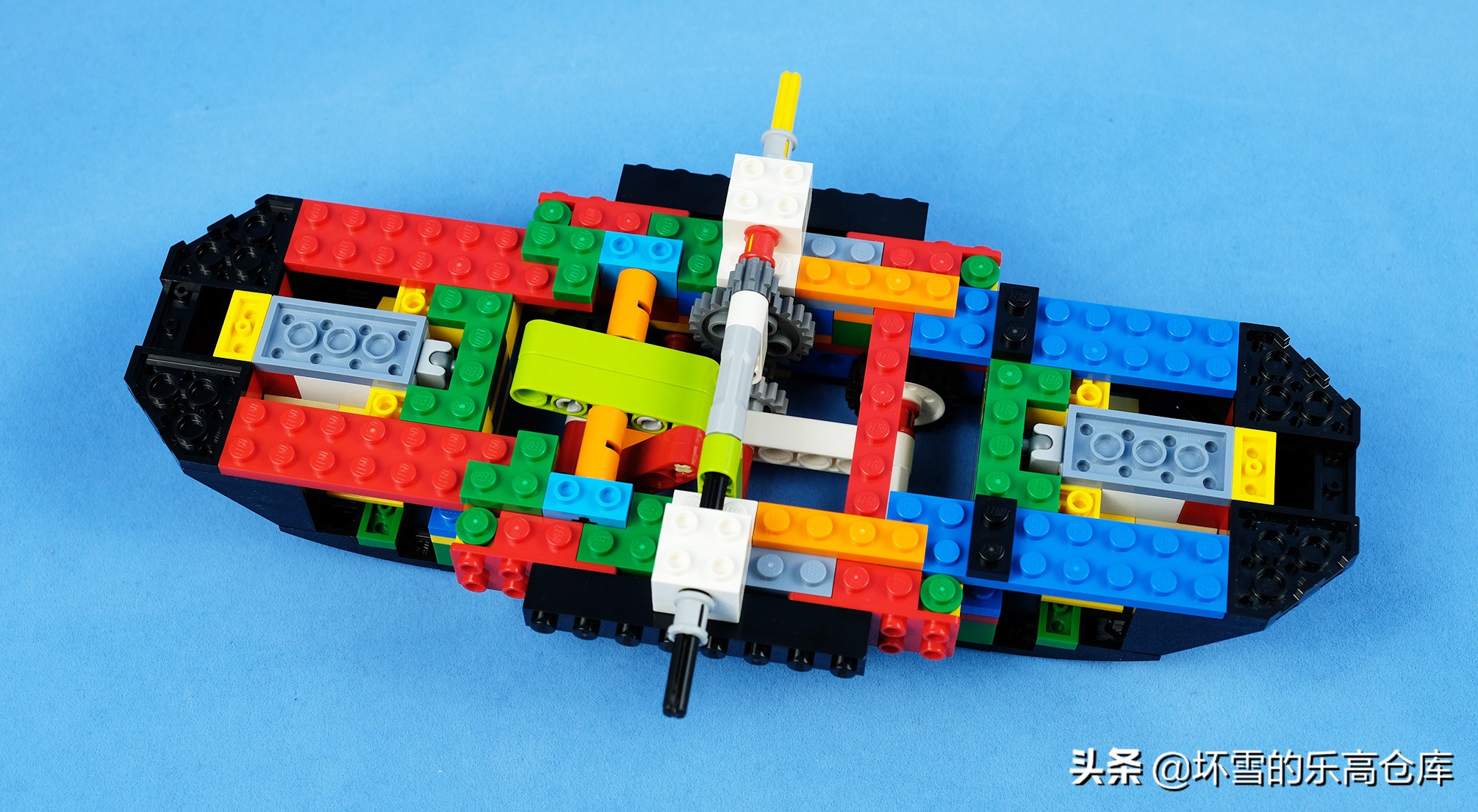 乐高米奇蒸汽船开箱,乐高威利号汽船价格