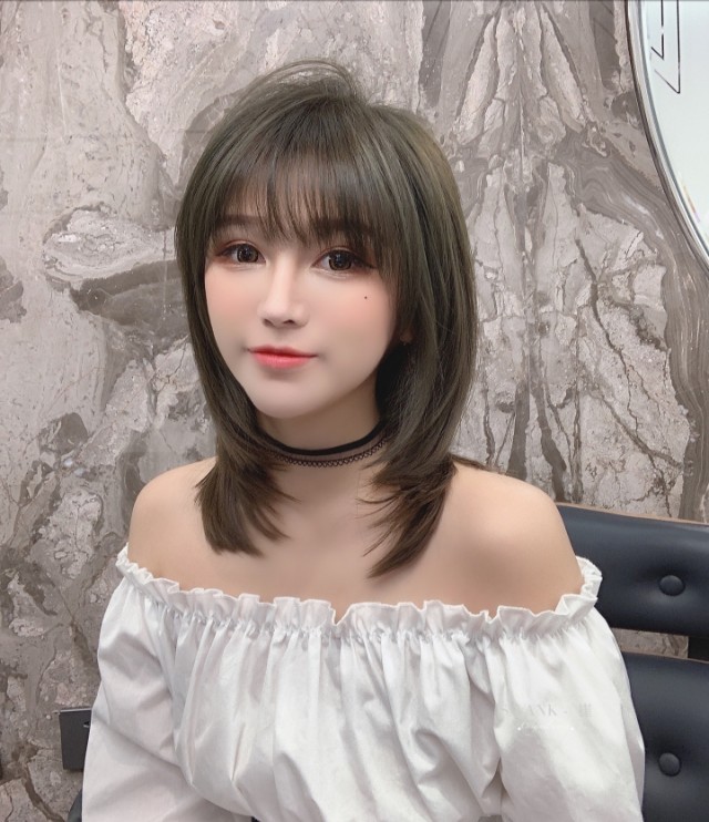 网红抹茶色,网红抹茶色染发