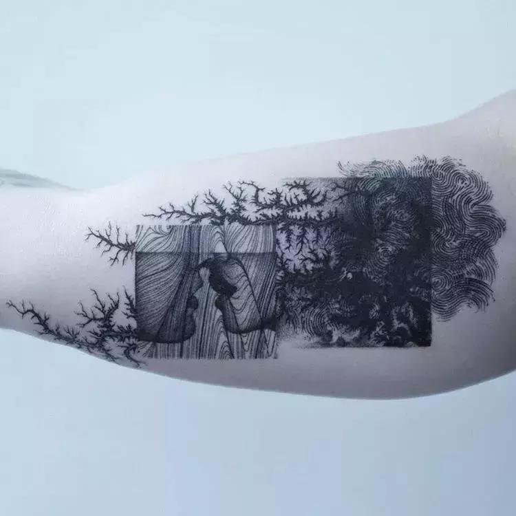 会动的纹身图案,有意境的纹身