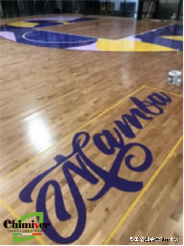 运动木地板彩漆,运动木地板漆施工视频