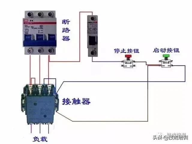 断路器电流互感器电表正确接线法,定时开关交流接触器和电表接线图