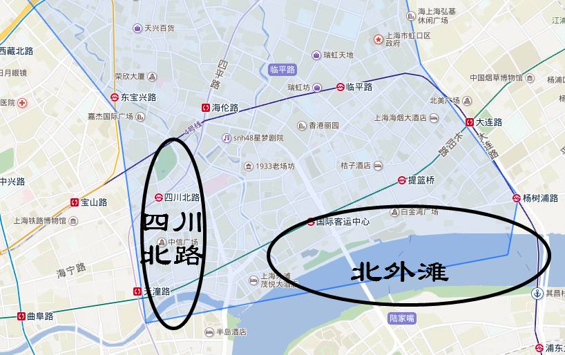 上海市一江一河发展目标,上海虹口北外滩商务中心规划