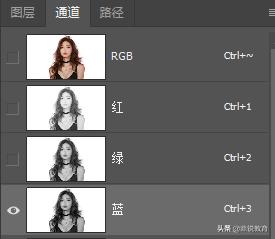 PS中的通道快速抠出韩国美女发丝