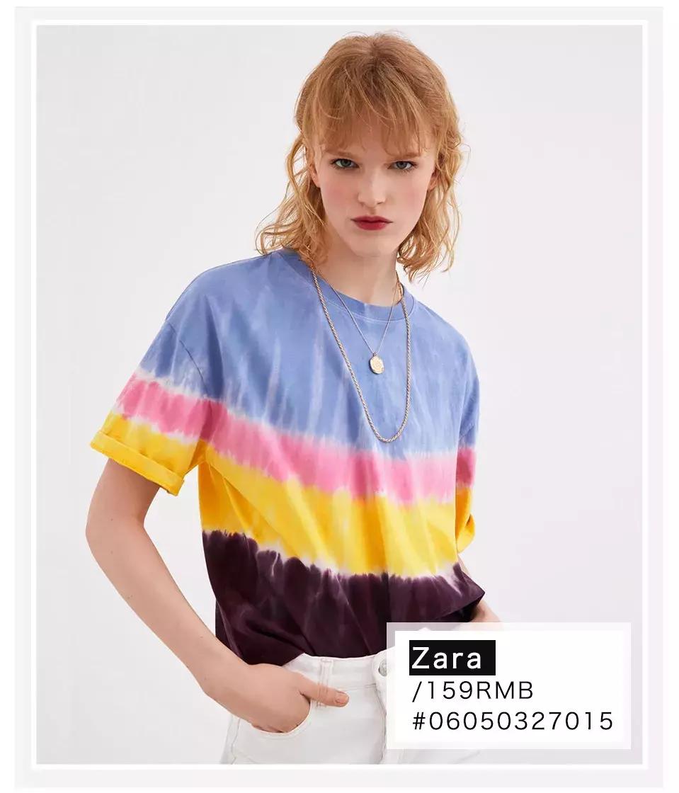 zara夏季新款开口设计短t恤,zara上新型t恤