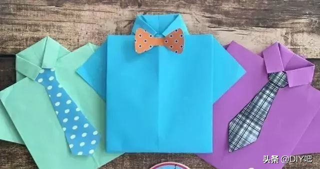 父亲节礼物手工教程使用白色的纸,8-12岁父亲节手工礼物卡纸