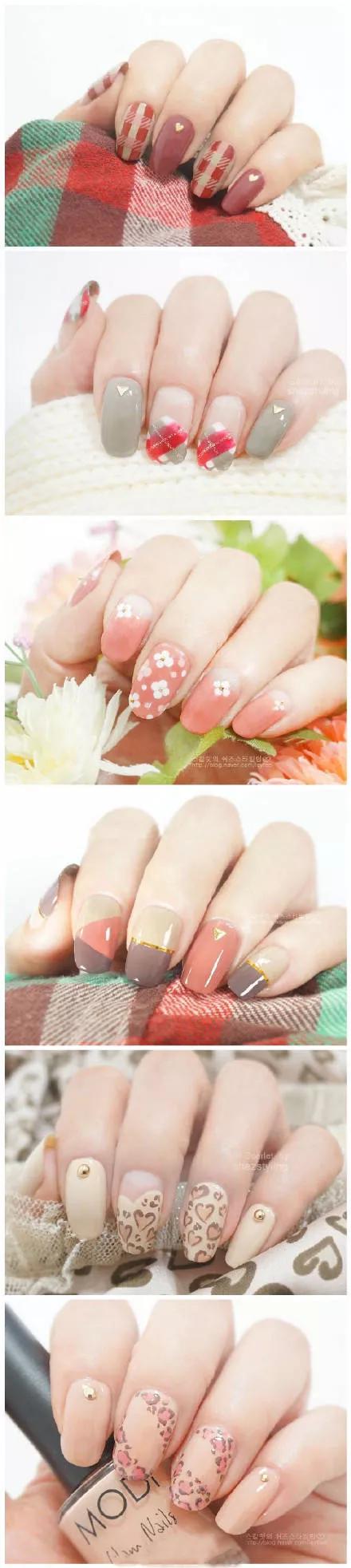 美甲ins风高级感秋冬长款深色磨砂,2023美甲高级感秋冬新款显白单色