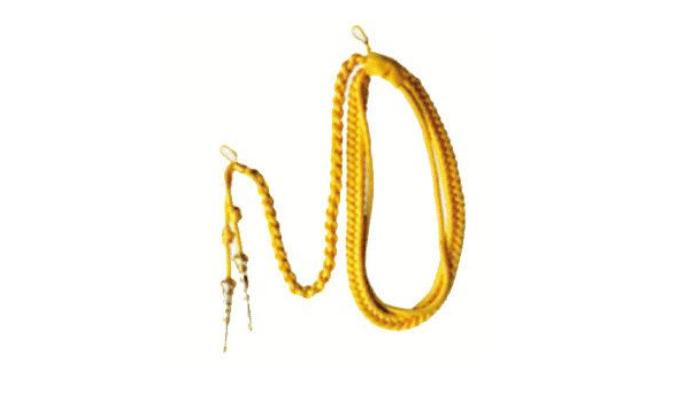 陆军军装前面有黄色的绳子吗,军人服饰的黄绳子是什么