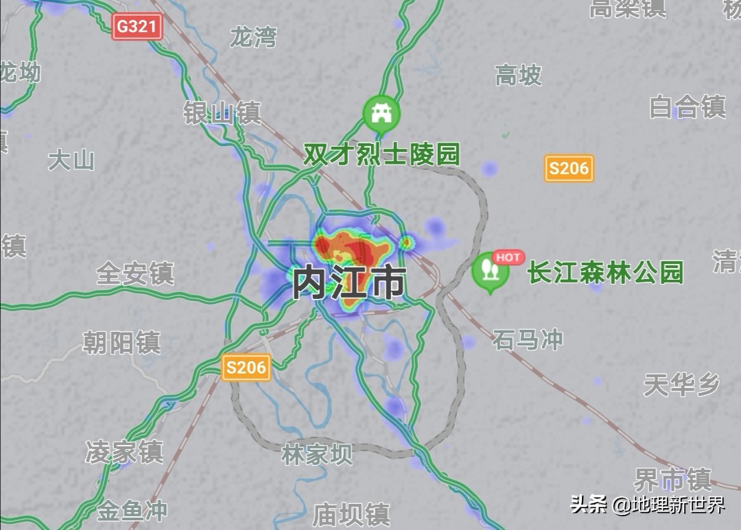 晚6点,四川18市3自治州热力图对比