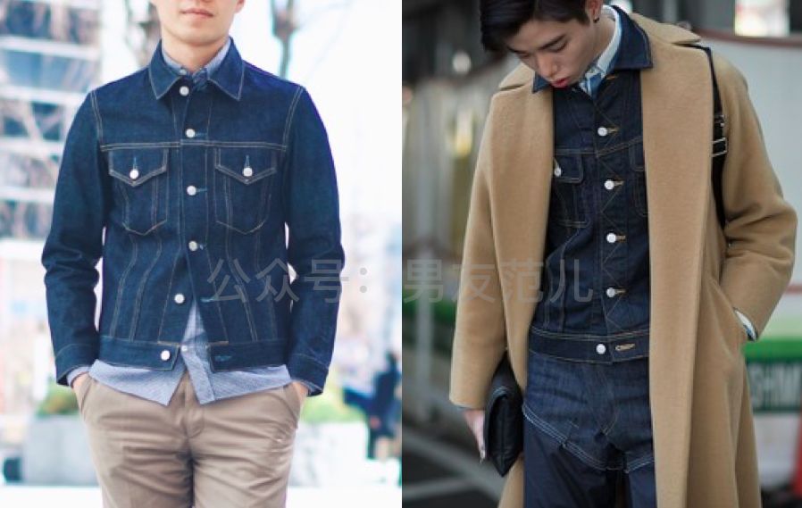 牛仔夹克怎么穿好看男生,牛仔夹克里边怎么搭配