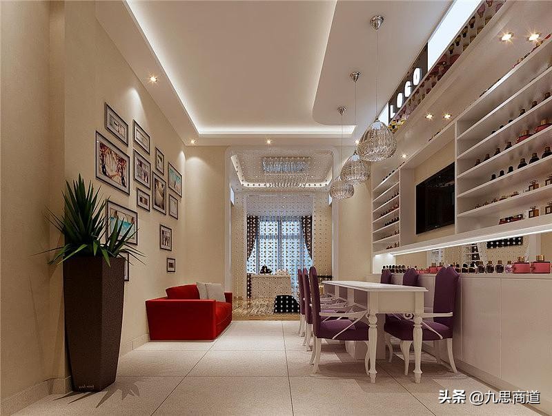 开美甲店一个月收2000万,女孩子开美甲店利润