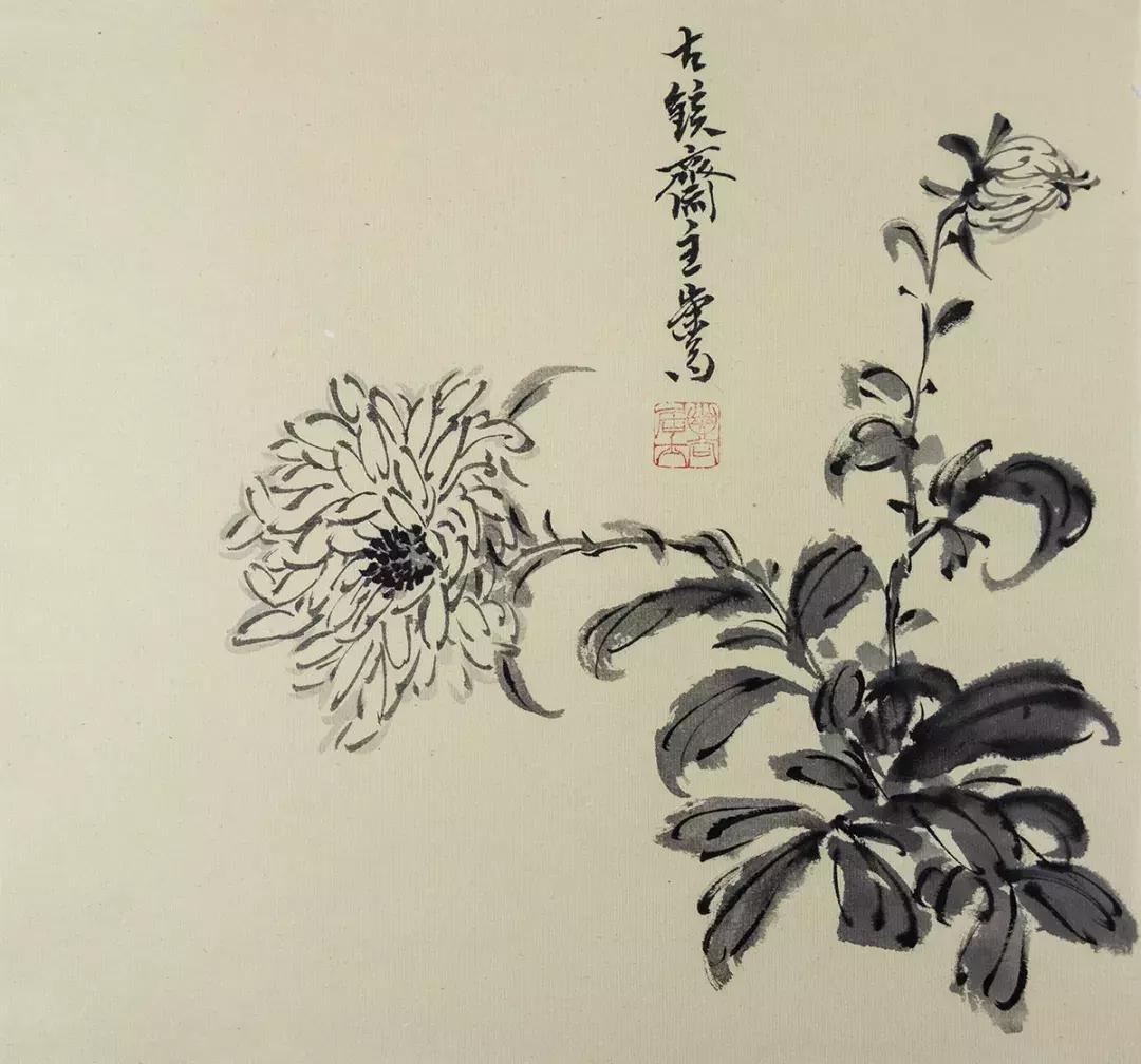 梅兰竹菊国画中的山石画法,梅兰竹菊国画写意教学视频