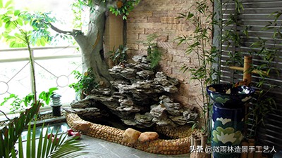 小型假山图片价格,假山小型鱼池图片大全