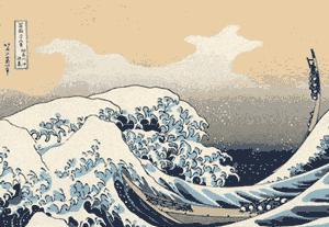 设计稿作品动态展示,浮世绘设计图素材