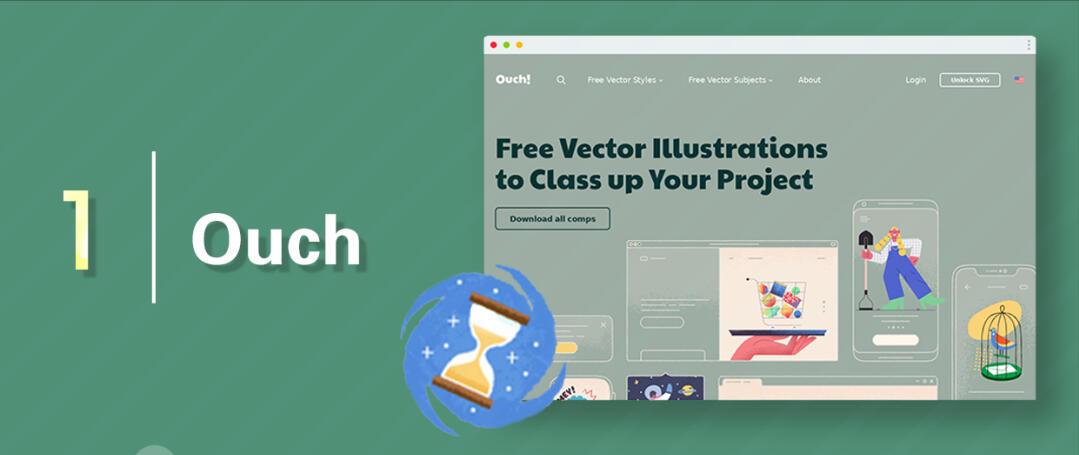 宝藏实用网站推荐,自行车插画矢量素材图库