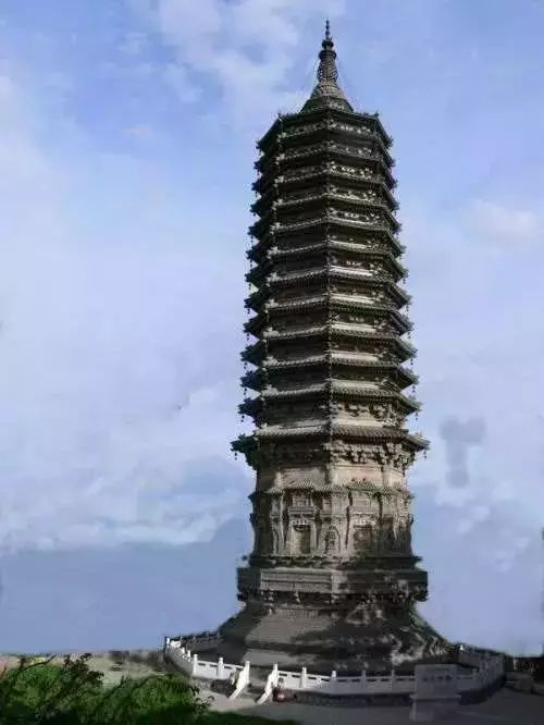 河北十大古塔排名辽代双塔,河北古塔全景图片
