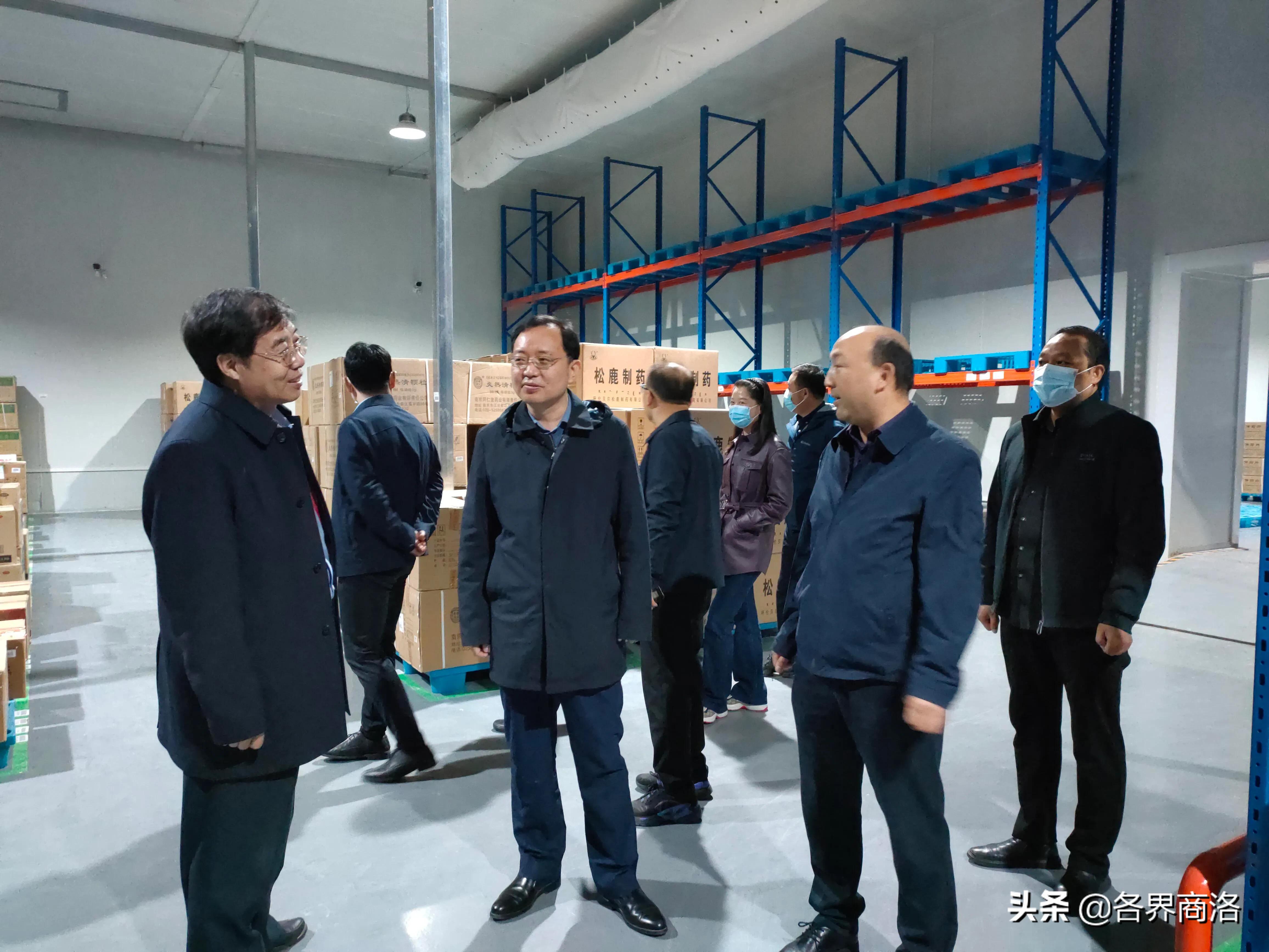 南京对口帮扶商洛市工作组来陕西蓝晟医药公司调研指导工作