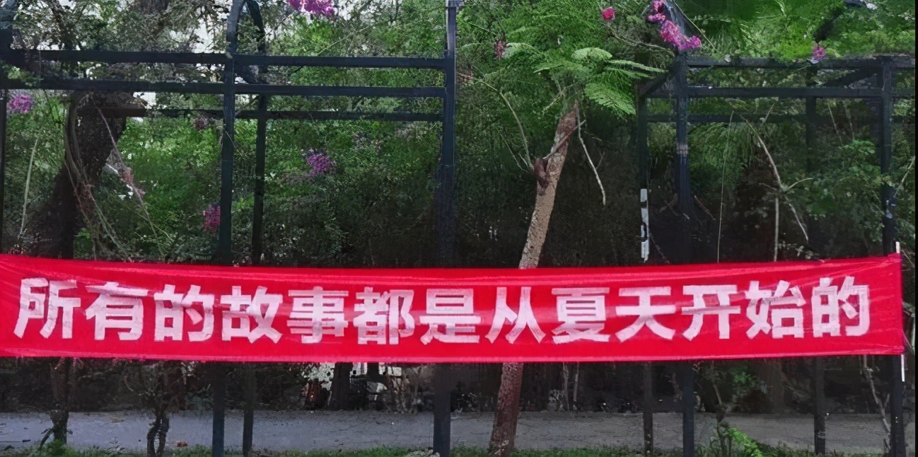 高校毕业典礼送别,横幅送别毕业生