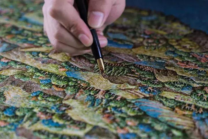 小央美钢笔画视频,极品五大钢笔画简直美爆