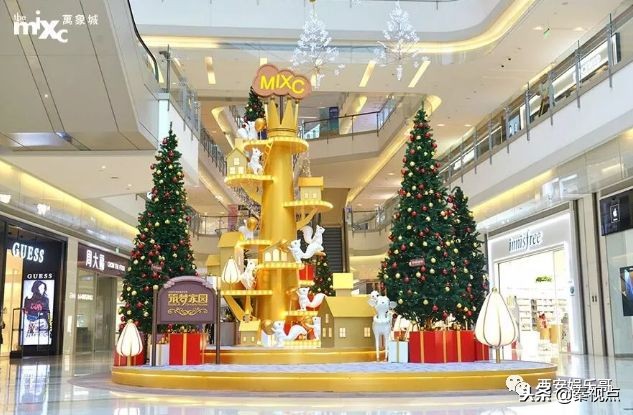 西安圣诞好看又好吃的餐厅,西安圣诞美陈