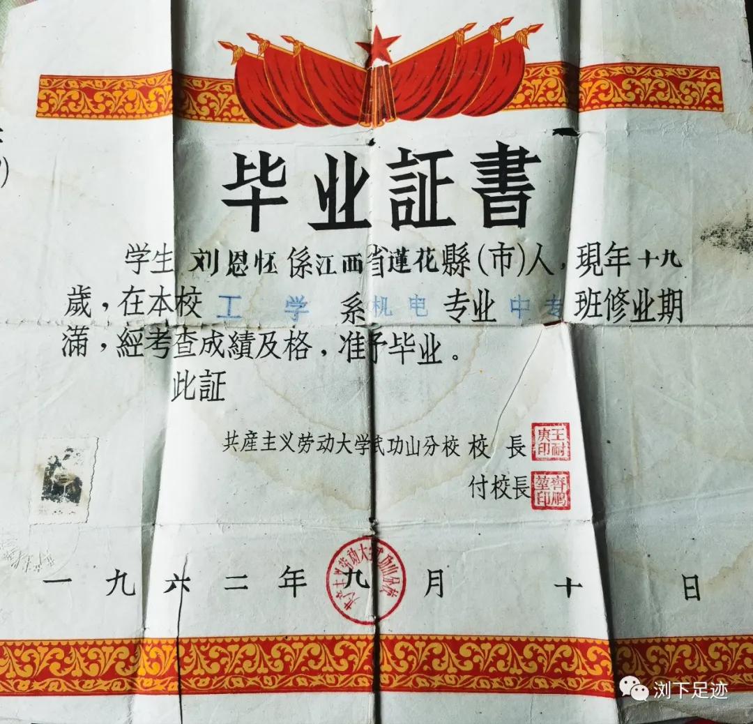 父亲的毕业证70年代,爸爸毕业证