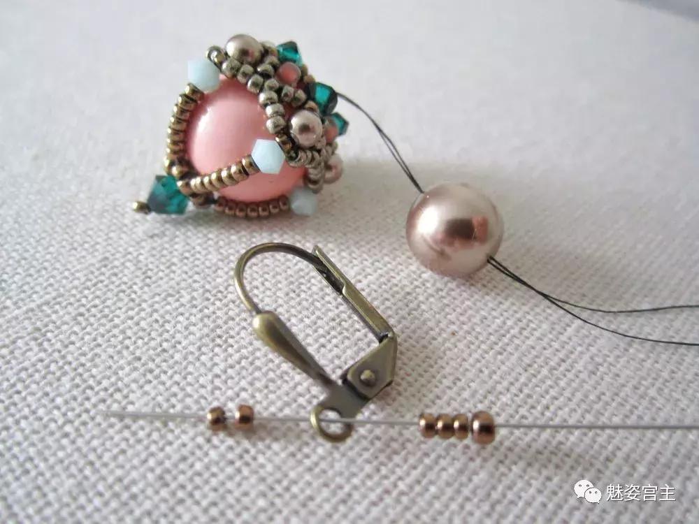 嘉德罗斯耳环怎么做教程,送你一副耳环