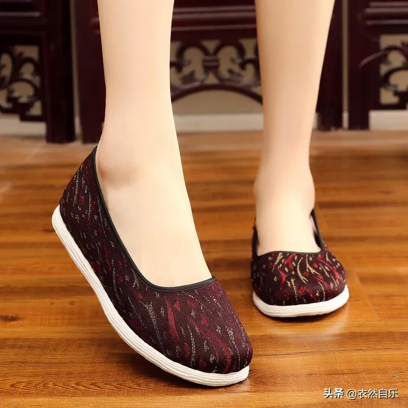 亚麻鞋子女款妈妈鞋,亚麻布料的鞋