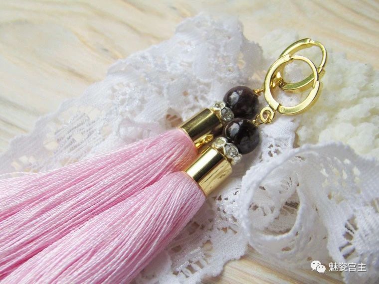 流苏耳环怎么做,流苏耳环做法教学视频