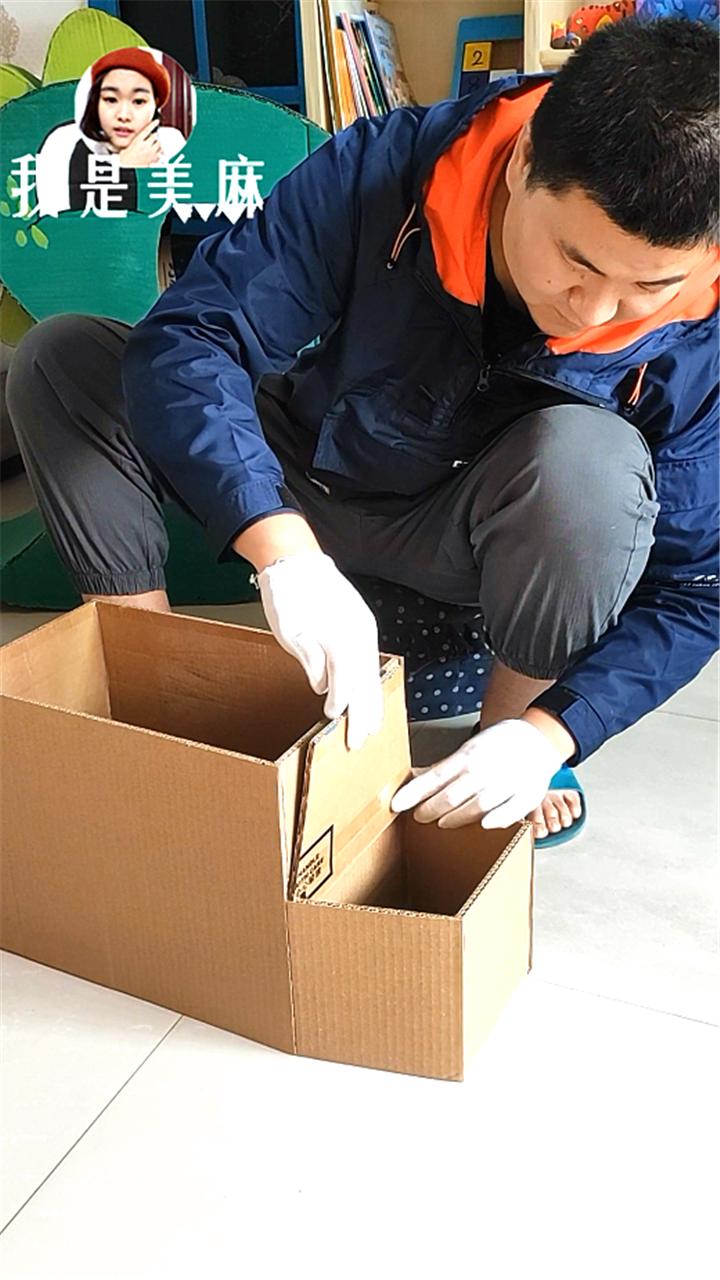 儿童手工制作大全简单小火车,橡皮筋动力纸箱小火车制作