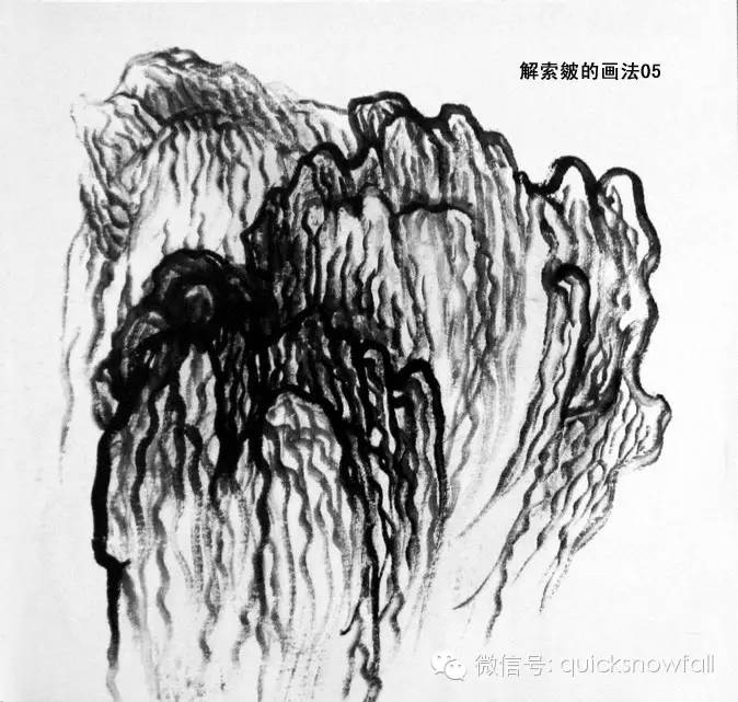 北派山水画山石画法,山水画技法山石的基本画法解析