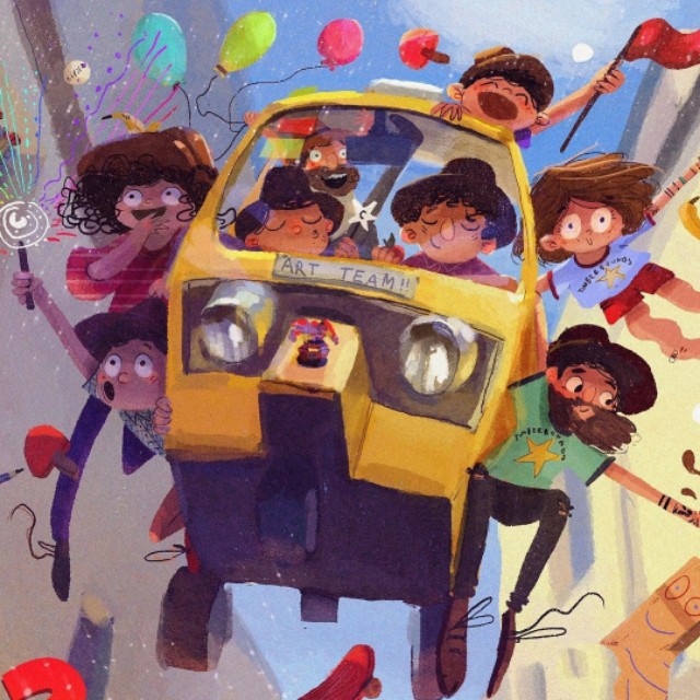 插画作品欣赏欧美插画,西班牙插画师波普风格