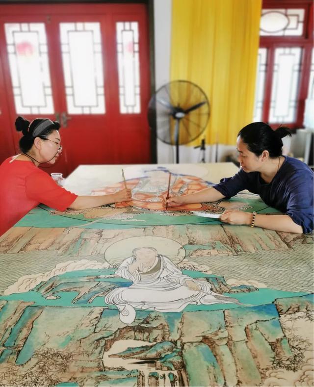 观音菩萨三十二像工笔画,观世音菩萨画像工笔画