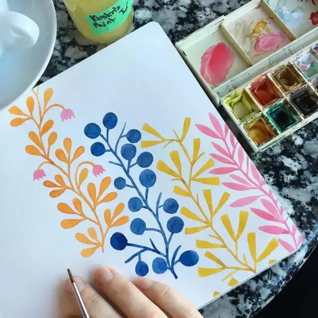 手残党零基础画,纹理画教程初学者