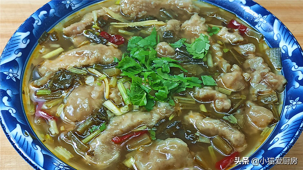 老妈做的酸萝卜嘎嘣脆我的最爱,酸菜滑肉正宗四川味道制作方法